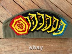 WW2 Russian Officer Pilotka Hat Military USSR WithPins & Patchs