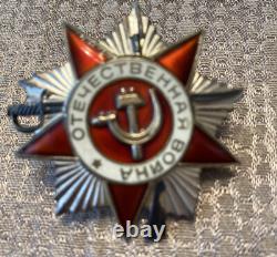 WWII Russian/USSR/Soviet Order of the Patriotic War II class with Document 1985