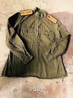 WW-2 Original Soviet Russian uniform tunic straps RED ARMY soldier 1943
