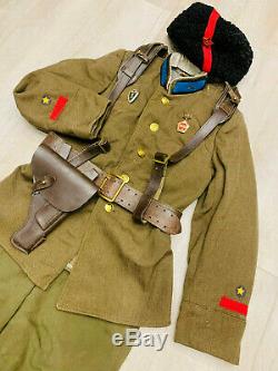 WW 2. Russian Soviet uniform. Cavalry officer. Uniform set (Tunic, hat.)