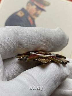 WW II SOVIET RUSSIAN USSR Badge Medal Order of PATRIOTIC WAR GOLD ST. SILVER