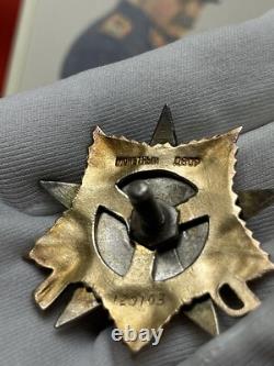 WW II SOVIET RUSSIAN USSR Badge Medal Order of PATRIOTIC WAR GOLD ST. SILVER