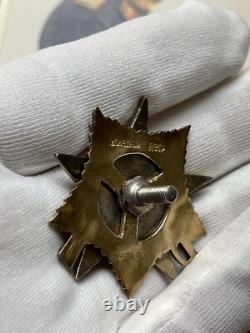 WW II SOVIET RUSSIAN USSR Badge Medal Order of PATRIOTIC WAR GOLD ST. SILVER