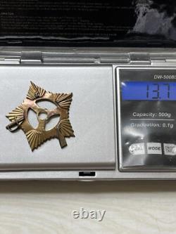 WW II SOVIET RUSSIAN USSR Badge Medal Order of PATRIOTIC WAR GOLD ST. SILVER