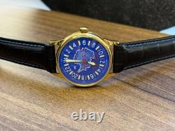 Watch 24h Mechanical Raketa Antarctica Russian Day Men's Soviet Rare USSR Blue