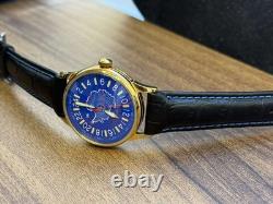 Watch 24h Mechanical Raketa Antarctica Russian Day Men's Soviet Rare USSR Blue