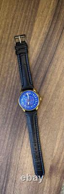 Watch 24h Mechanical Raketa Antarctica Russian Day Men's Soviet Rare USSR Blue
