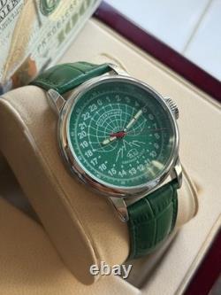 Watch 24h Mechanical Raketa Wrist Men Soviet USSR Polar Day Russian Rare Green