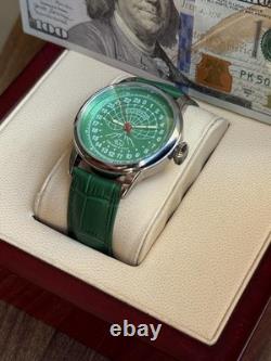 Watch 24h Mechanical Raketa Wrist Men Soviet USSR Polar Day Russian Rare Green