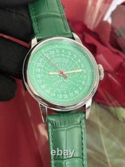 Watch 24h Mechanical Raketa Wrist Men Soviet USSR Polar Day Russian Rare Green