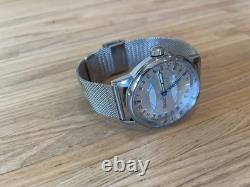 Watch 24h Mechanical Raketa Wrist Men Soviet USSR Polar Day Russian Rare Silver