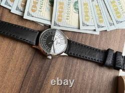 Watch 24h Mechanical Sputnik Russian Day Night Men Soviet Rare USSR Raketa Wrist