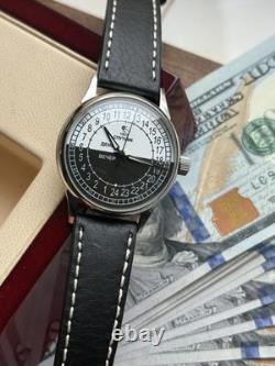 Watch 24h Mechanical Sputnik Russian Day Night Men Soviet Rare USSR Raketa Wrist