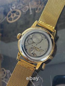 Watch 24h Mechanical Wrist Men's Russian Soviet USSR Polar Golden Raketa Wrist