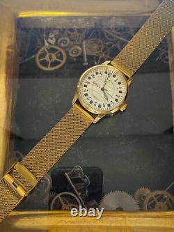 Watch 24h Mechanical Wrist Men's Russian Soviet USSR Polar Golden Raketa Wrist