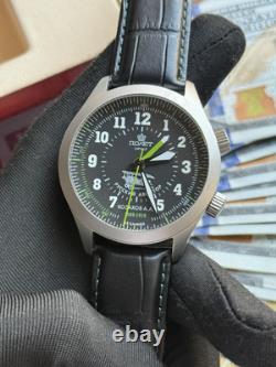Watch Aviator Pilot Alarm Mechanical Wrist Soviet Mens Signal USSR Russian Black Watch Aviator Pilot Alarm Mechanical Wrist Soviet Mens Signal USSR Russian Black