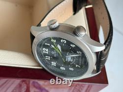 Watch Aviator Pilot Alarm Mechanical Wrist Soviet Mens Signal USSR Russian Black