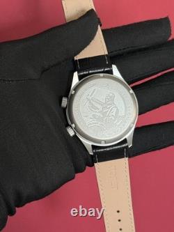 Watch Aviator Pilot Alarm Mechanical Wrist Soviet Mens Signal USSR Russian Black