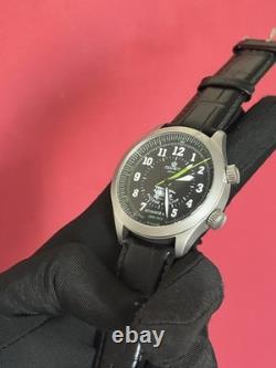 Watch Aviator Pilot Alarm Mechanical Wrist Soviet Mens Signal USSR Russian Black