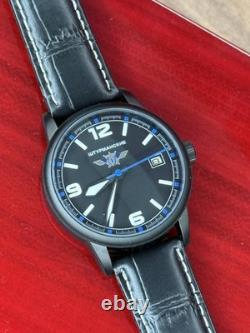 Watch Aviator Pilot Mechanical Vintage Soviet USSR Military Day Calendar Raketa
