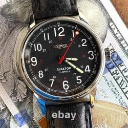 Watch Mechanical Aviator Wrist Raketa Vintage Russian Soviet USSR Military Rare