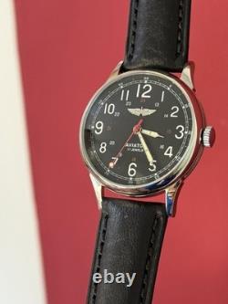 Watch Mechanical Aviator Wrist Raketa Vintage Russian Soviet USSR Military Rare