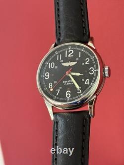 Watch Mechanical Aviator Wrist Raketa Vintage Russian Soviet USSR Military Rare