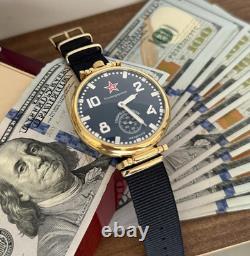 Watch Mechanical Commander USSR Molnija Mens Soviet Star Vintage Russian Molniya