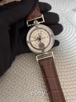 Watch Mechanical Wrist Compass Men's Russian Soviet USSR Molniya Strap, Vintage