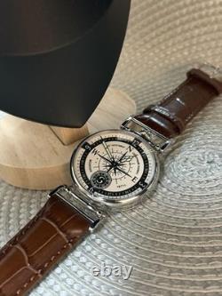 Watch Mechanical Wrist Compass Men's Russian Soviet USSR Molniya Strap, Vintage