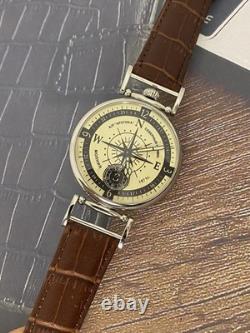 Watch Mechanical Wrist Compass Men's Russian Soviet USSR Molniya Strap, Vintage