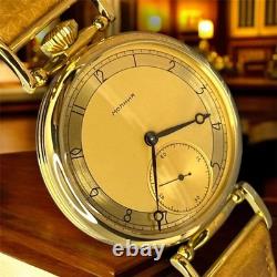 Watch Mechanical Wrist Golden Russian Molniya USSR Molnja Soviet Rare Vintage