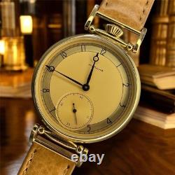 Watch Mechanical Wrist Golden Russian Molniya USSR Molnja Soviet Rare Vintage