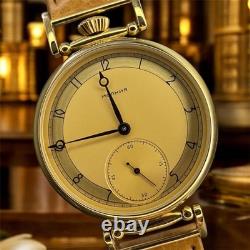 Watch Mechanical Wrist Golden Russian Molniya USSR Molnja Soviet Rare Vintage