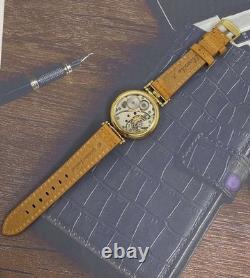 Watch Mechanical Wrist Golden Russian Molniya USSR Molnja Soviet Rare Vintage