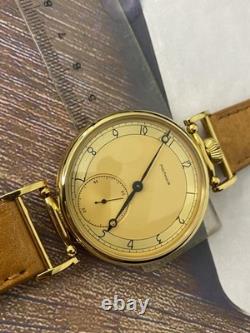 Watch Mechanical Wrist Golden Russian Molniya USSR Molnja Soviet Rare Vintage