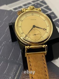 Watch Mechanical Wrist Golden Russian Molniya USSR Molnja Soviet Rare Vintage
