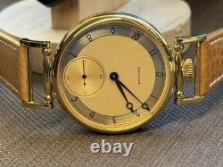 Watch Mechanical Wrist Golden Vintage Molniya Russian USSR Molnja Soviet Rare