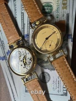 Watch Mechanical Wrist Golden Vintage Molniya Russian USSR Molnja Soviet Rare