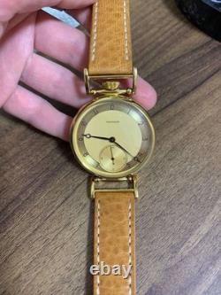 Watch Mechanical Wrist Golden Vintage Molniya Russian USSR Molnja Soviet Rare