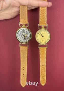 Watch Mechanical Wrist Golden Vintage Molniya Russian USSR Molnja Soviet Rare