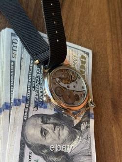 Watch Mechanical Wrist Molniya Compass Men's Russian Soviet USSR Strap Vintage