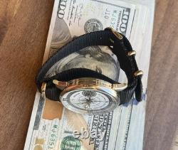 Watch Mechanical Wrist Molniya Compass Men's Russian Soviet USSR Strap Vintage