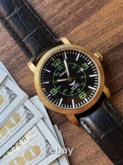 Watch Pilot Aviator Automatic Soviet USSR Military Russian Raketa Vintage Date