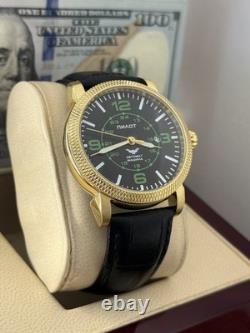 Watch Pilot Aviator Automatic Soviet USSR Military Russian Raketa Vintage Date