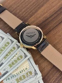 Watch Pilot Aviator Automatic Soviet USSR Military Russian Raketa Vintage Date