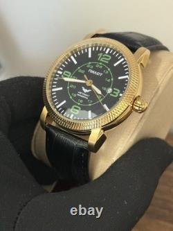 Watch Pilot Aviator Automatic Soviet USSR Military Russian Raketa Vintage Date