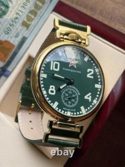 Watch Pilot Mechanical Aviation Wrist Molniya Men's USSR Soviet Russian Star