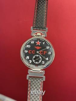 Watch Pilot Mechanical Aviation Wrist Molniya Men's USSR Soviet Russian Star