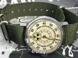 Watch Pobeda Radiation Troops Vintage Men's Soviet Mechanical Russian Watch USSR